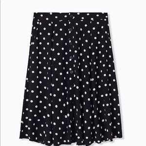 Torrid Polka Dot Midi Skirt with Pockets